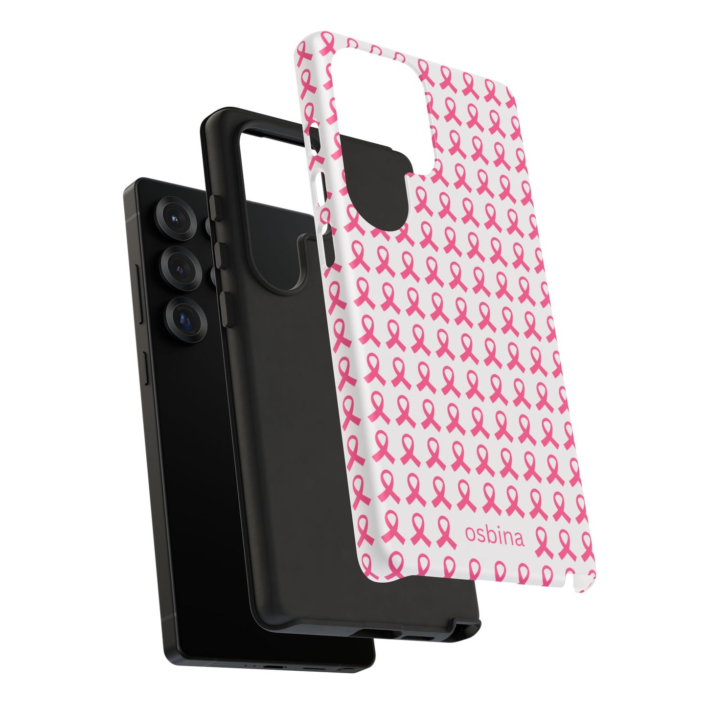 osbina | Limited Edition The Side by Side Pink Ribbon Case in Light Pink + Soft Pink + Hot Pink | The Pink October Collection | Inspired By