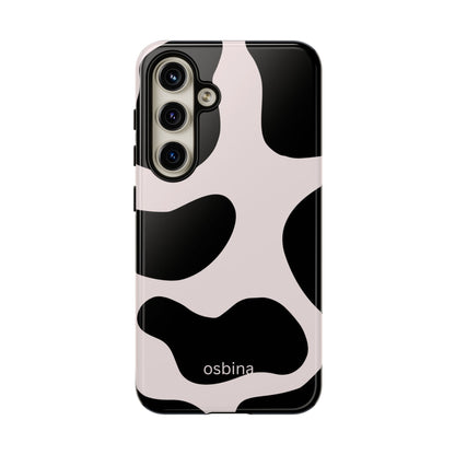 osbina | Prairie Chic Pink & Black Cow Print Phone Case | Modern Muse Collection