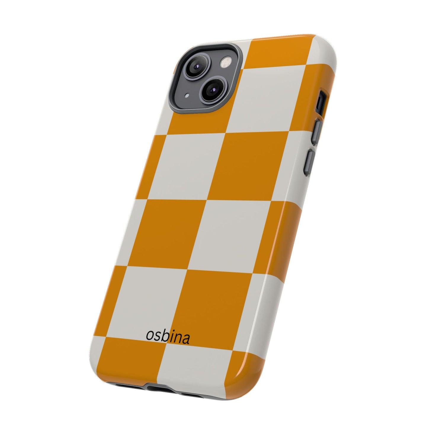 osbina | Check You Out — The Orange + White Check Case | The Season Collective