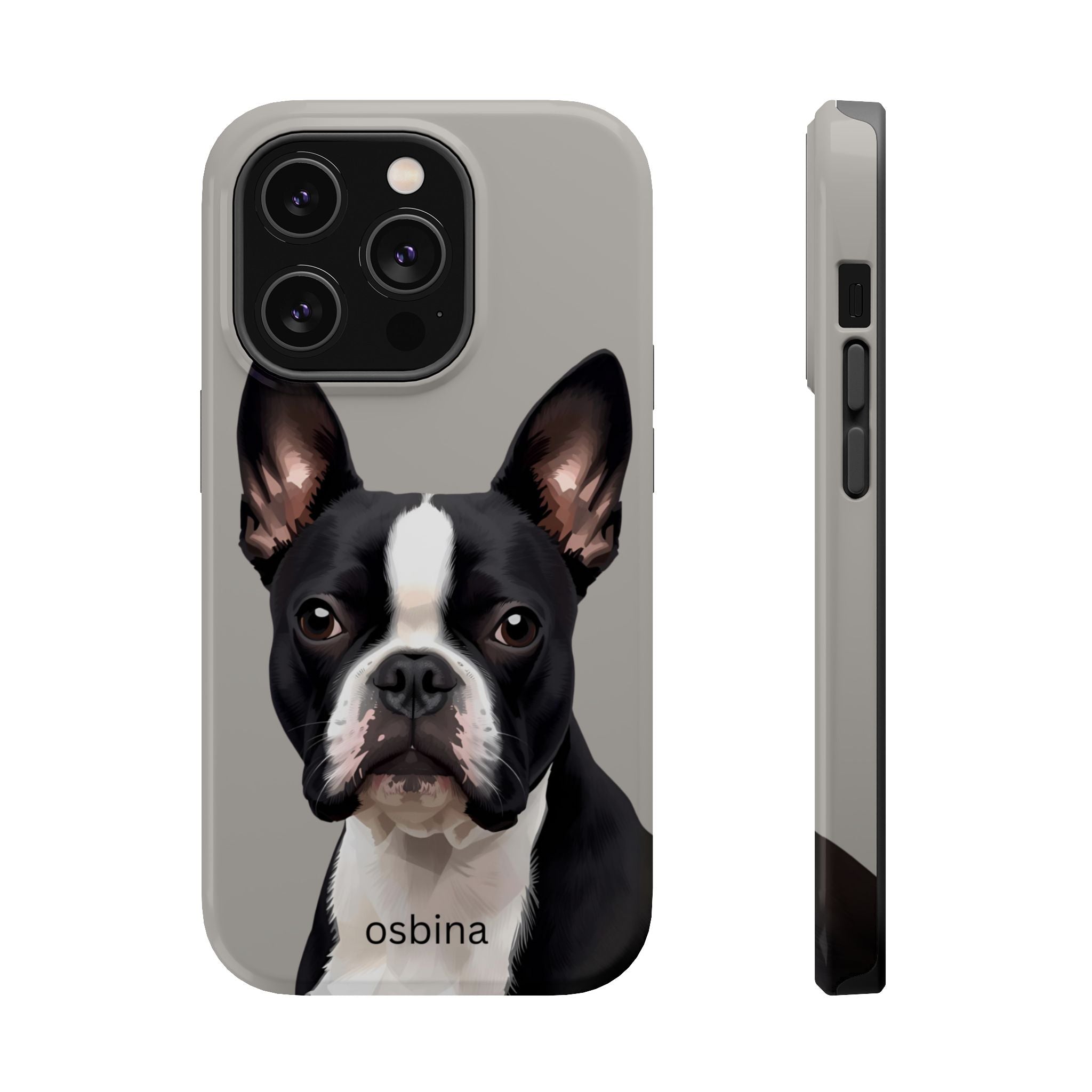 osbina | MagSafe for iPhone | The Boston Terrier Designer Case
