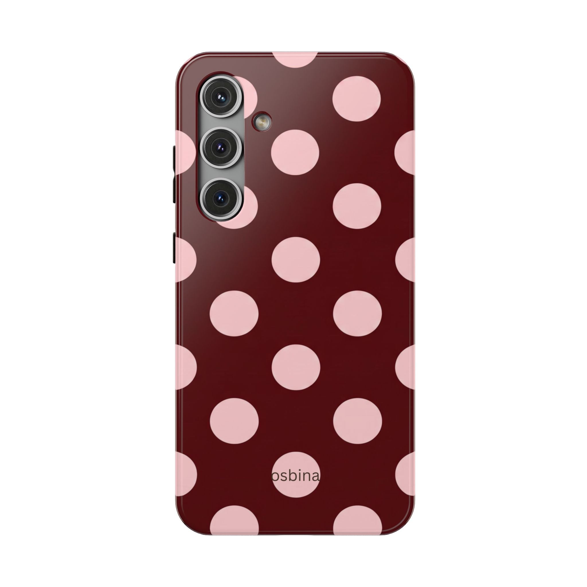 osbina | Oxblood Dot Designer Case