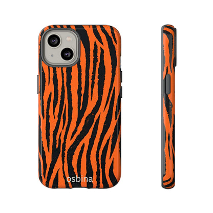 osbina | Tiger, But Make It Chic — The Bengal Stripe Case in Orange + Black | The Season Collective