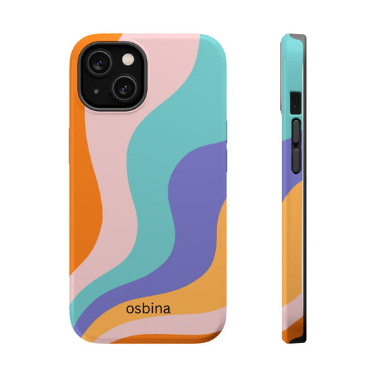 osbina | MagSafe compatible for iPhone | Retro Nouveau Phone Case | Modern Muse Collection