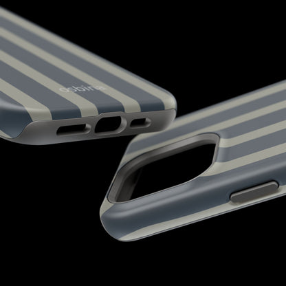 osbina | MagSafe compatible for iPhone | Grayhaven Navy & Gray Sophisticated Phone Case | Modern Muse Collection
