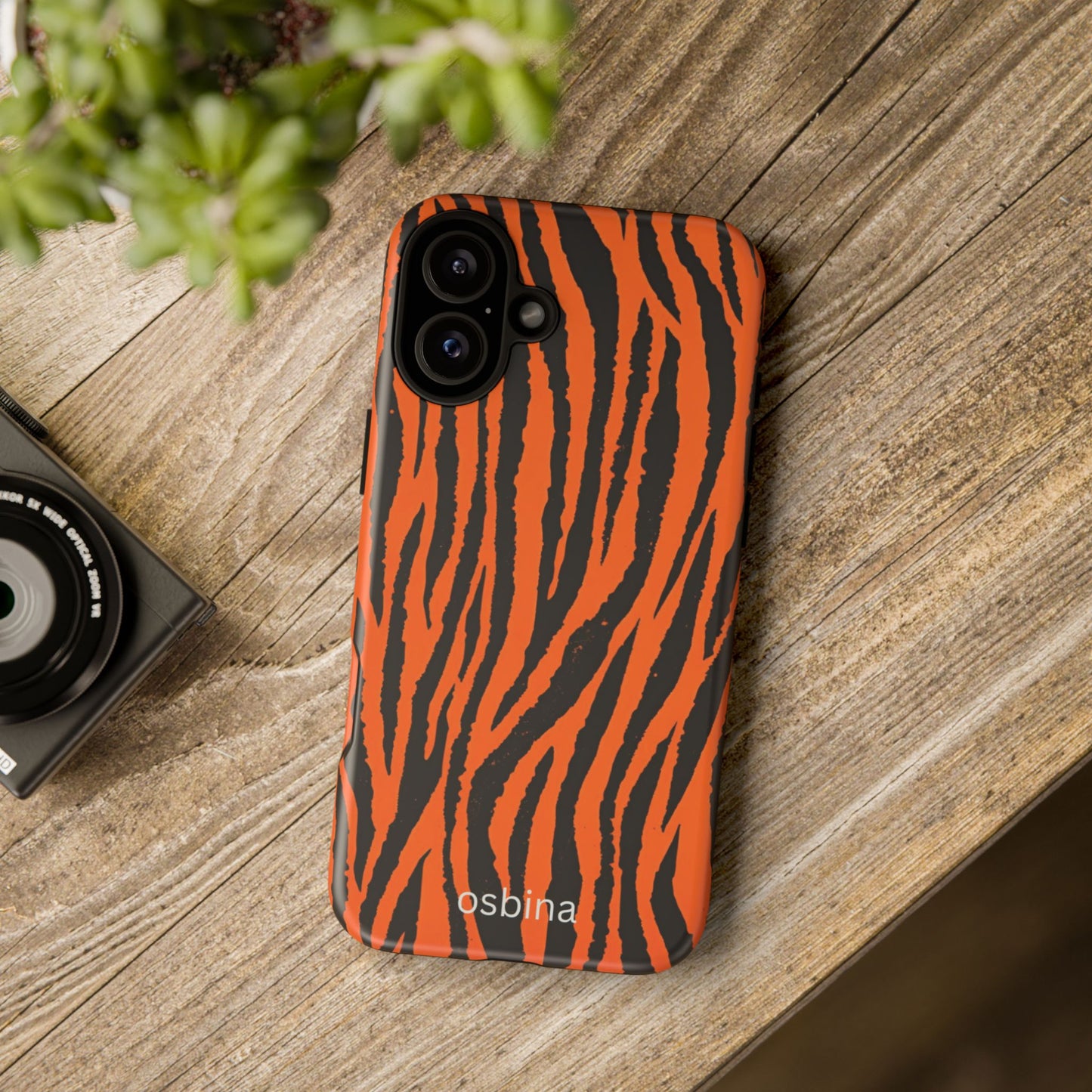 osbina | Tiger, But Make It Chic — The Bengal Stripe Case in Orange + Black | The Season Collective