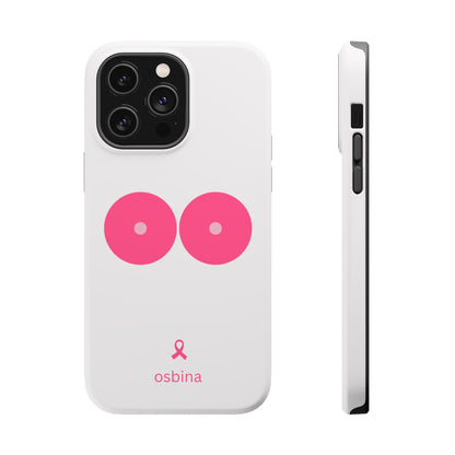 osbina |  MagSafe compatible for iPhone | Limited Edition The Check Your Tatas Case in Light Pink + Soft Pink + Hot Pink | The Pink October Collection | Inspired By