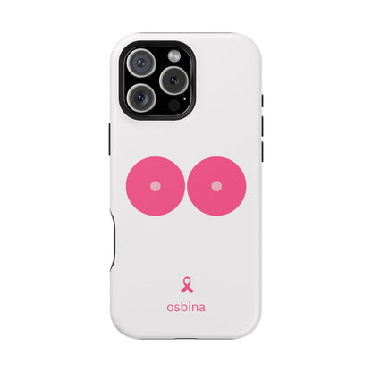 osbina |  MagSafe compatible for iPhone | Limited Edition The Check Your Tatas Case in Light Pink + Soft Pink + Hot Pink | The Pink October Collection | Inspired By