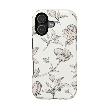 osbina | MagSafe compatible for iPhone | Silhouette Bloom Phone Case | Modern Muse Collection