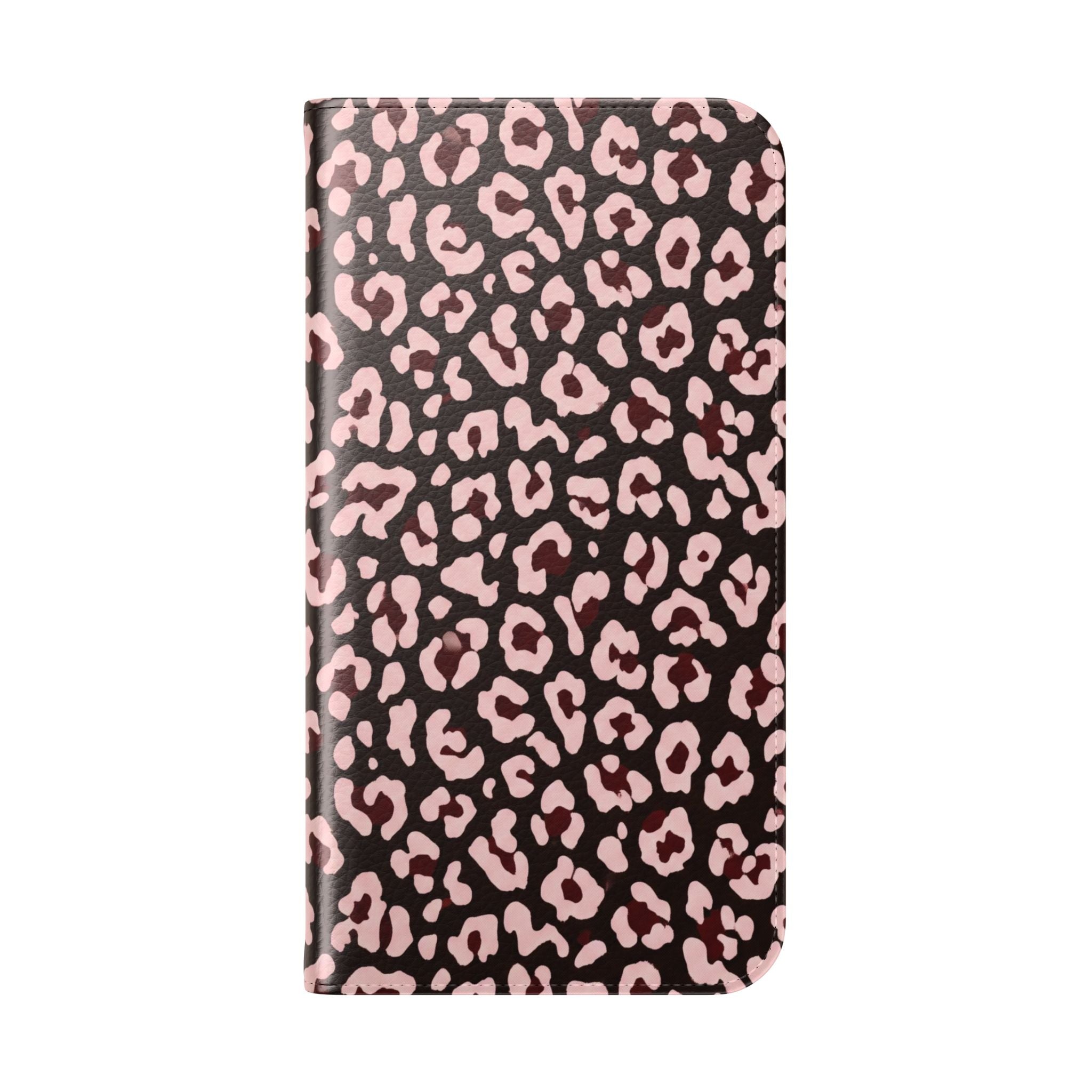 osbina | Wallet Flip Case for iPhone & Samsung | Chocolate Pink Leopard