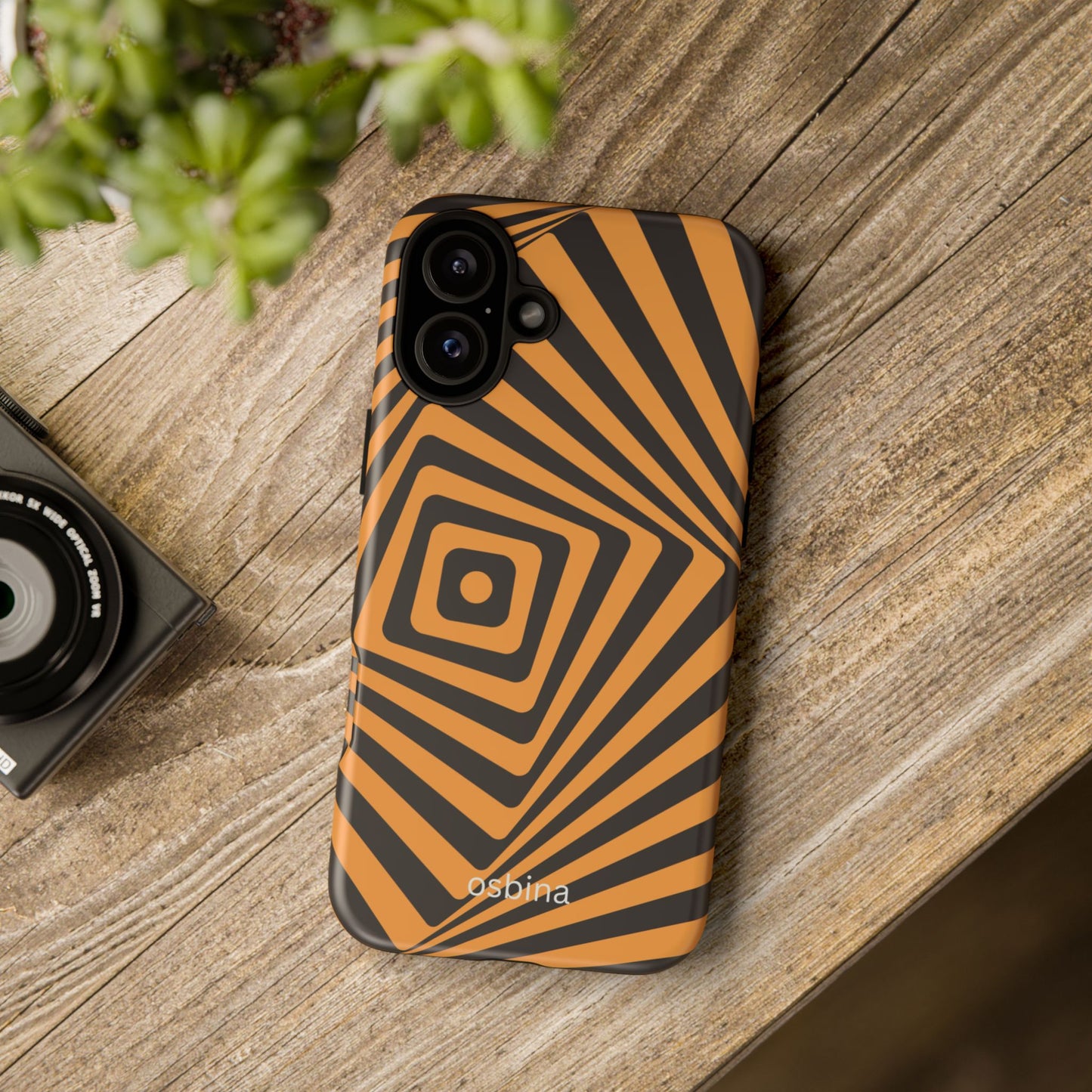 osbina | Step Into the Zone — The Orange + Black Spiral Case | The Season Collective