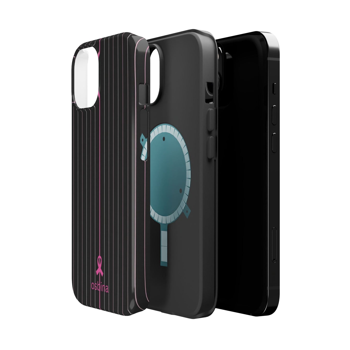 YAYOU MagSafe for iPhone | The Pink Pinstripe Designer Case | osbina