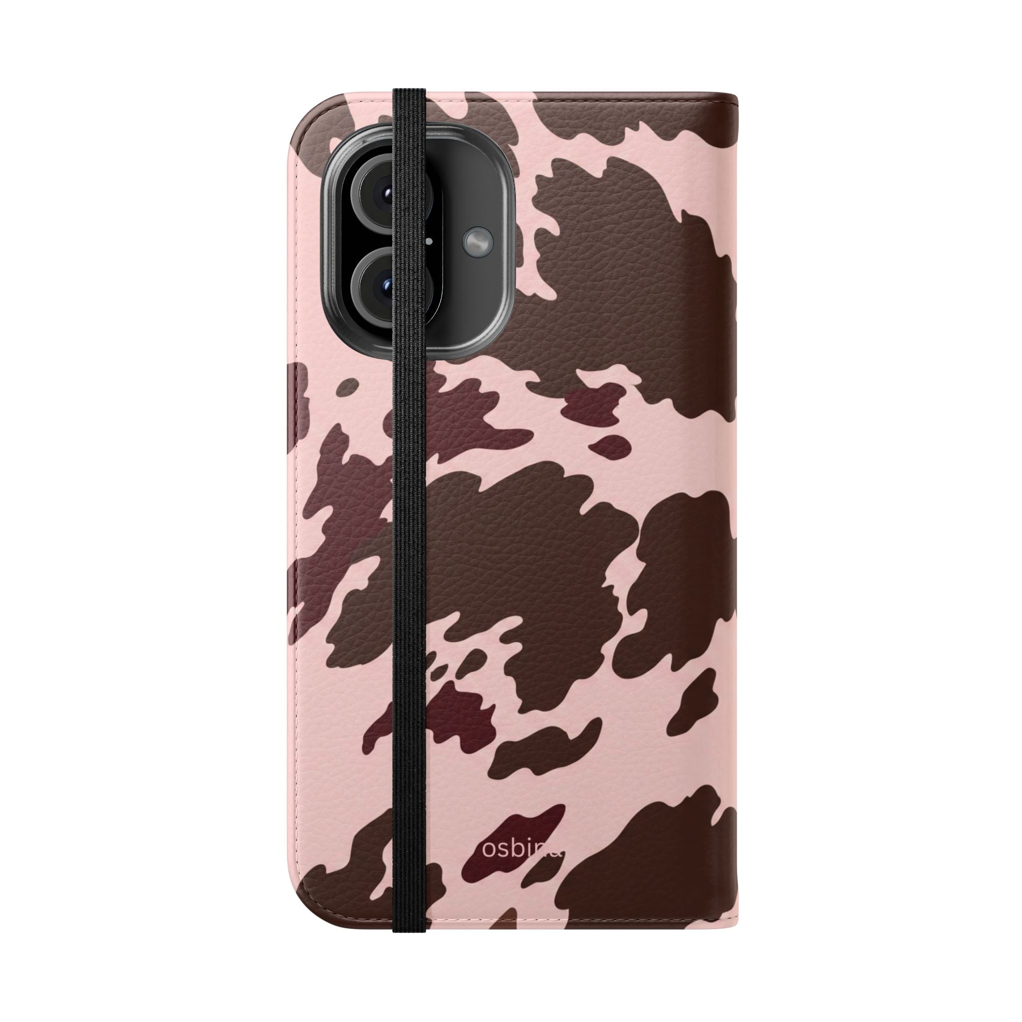osbina | Wallet Flip Case for iPhone & Samsung | Chocolate Cowhide