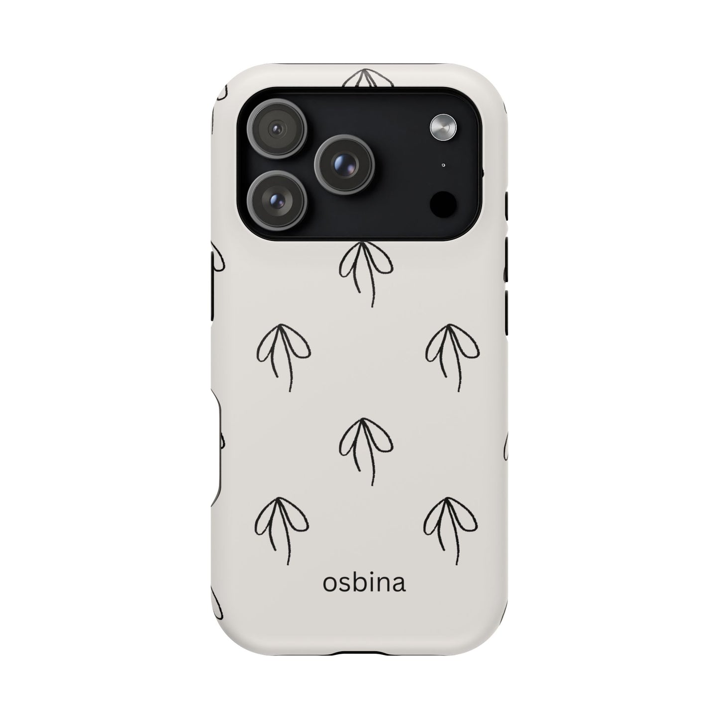 osbina | MagSafe compatible for iPhone | Linéa Flora Minimalistic Flower Phone Case | Modern Muse Collection