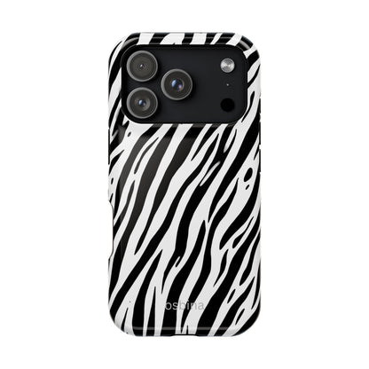 osbina | MagSafe Compatible for iPhone | The Bengal Bold Stripe Case in White + Black | The Season Collective