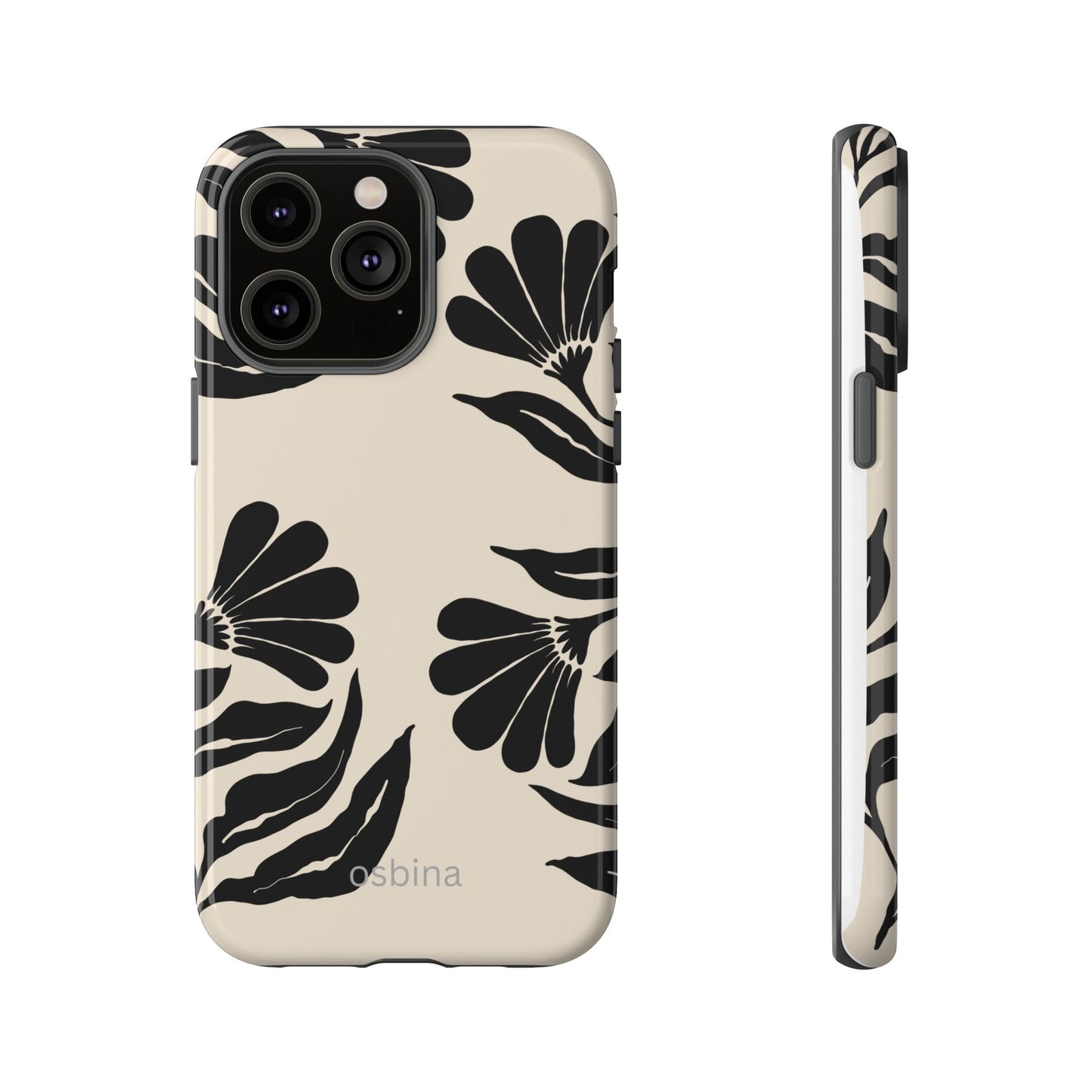 osbina | Obsidian Bloom Flower Phone Case | Modern Muse Collection