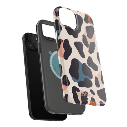 osbina | MagSafe compatible for iPhone | Leopard Luxe Color Pop Leopard Print Phone Case | Modern Muse Collection