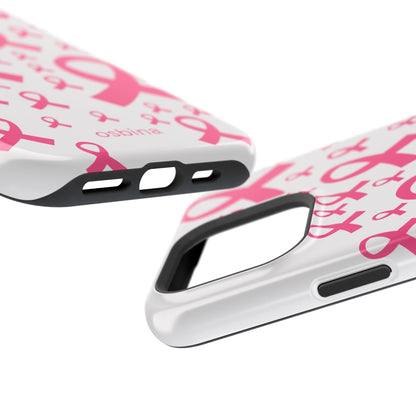 osbina |  MagSafe compatible for iPhone | Limited Edition Strength in Ribbons Case in Light Pink + Soft Pink + Hot Pink | The Pink October Collection | Inspired By