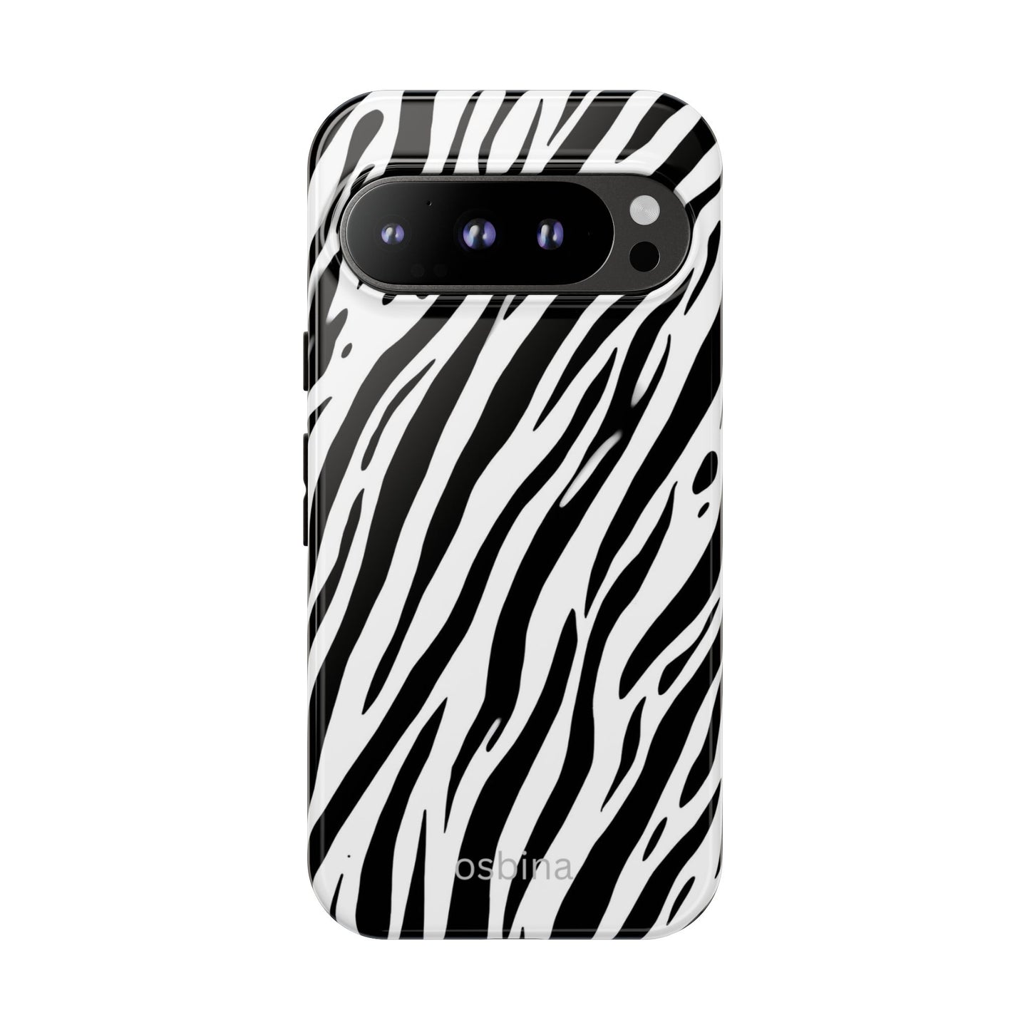 osbina | The Bengal Bold Stripe Case in White + Black | The Season Collective