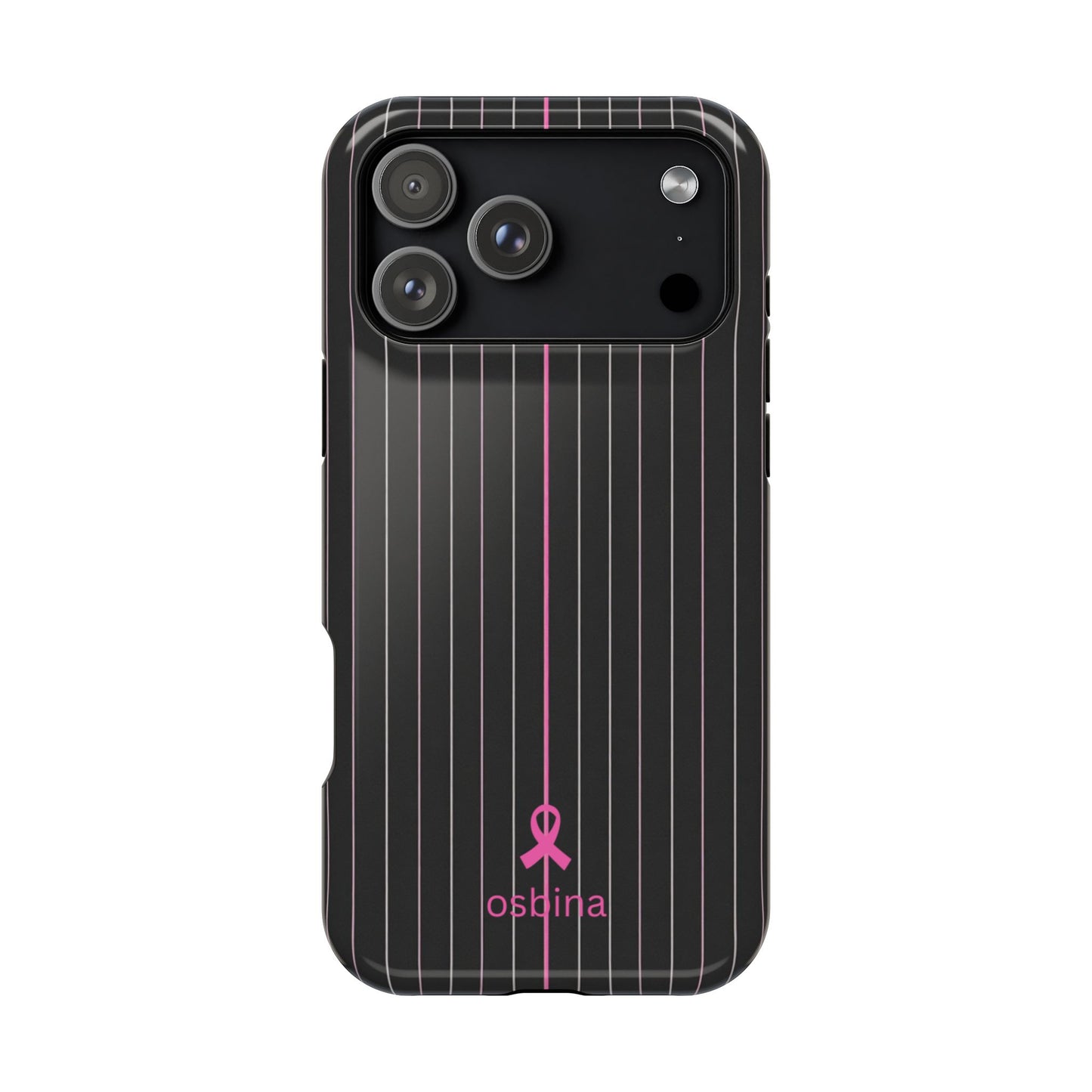 YAYOU The Pink Pinstripe Designer Case | osbina