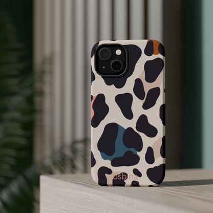 osbina | MagSafe compatible for iPhone | Leopard Luxe Color Pop Leopard Print Phone Case | Modern Muse Collection
