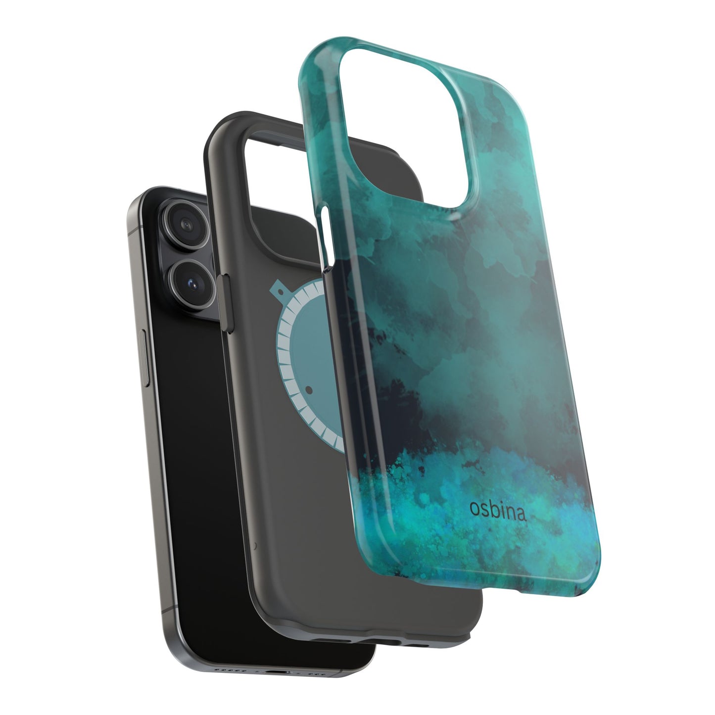 osbina | MagSafe compatible for iPhone | Midnight Aurora Phone Case | Modern Muse Collection