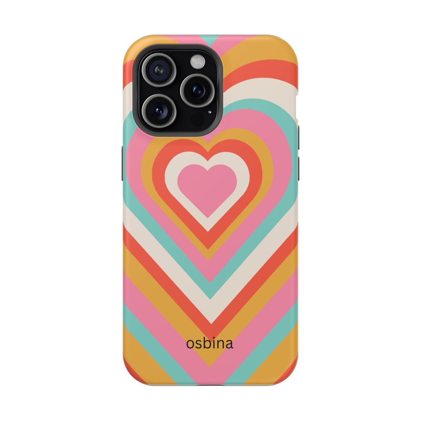 osbina | MagSafe compatible for iPhone | Heart Nouveau Phone Case | Modern Muse Collection