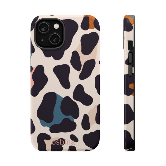 osbina | MagSafe compatible for iPhone | Leopard Luxe Color Pop Leopard Print Phone Case | Modern Muse Collection