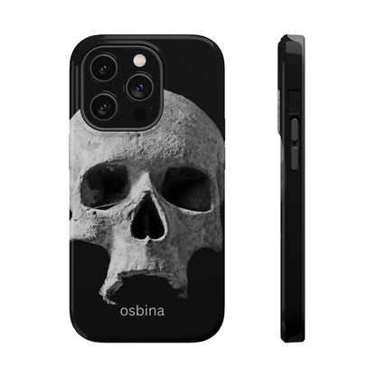 osbina | MagSafe compatible for iPhone | White Skull Phone Case | Season Collective Collection