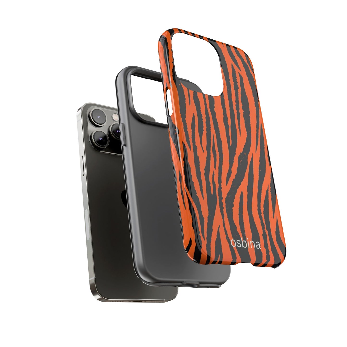 osbina | Tiger, But Make It Chic — The Bengal Stripe Case in Orange + Black | The Season Collective