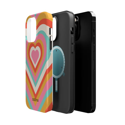 osbina | MagSafe compatible for iPhone | Heart Nouveau Phone Case | Modern Muse Collection