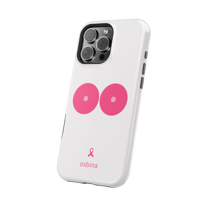 osbina |  MagSafe compatible for iPhone | Limited Edition The Check Your Tatas Case in Light Pink + Soft Pink + Hot Pink | The Pink October Collection | Inspired By