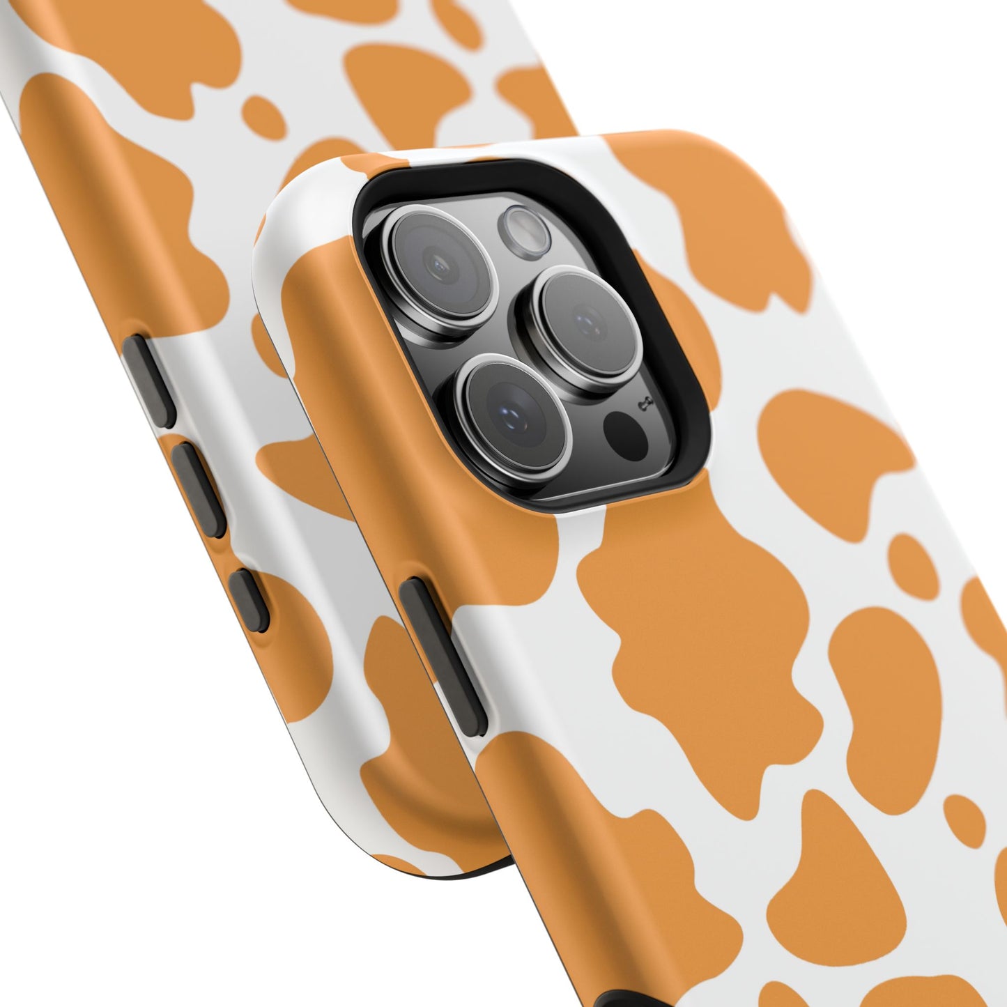 osbina | MagSafe Compatible for iPhone | Holy Cow, It’s Chic — The Orange Cow Print Case | The Season Collective