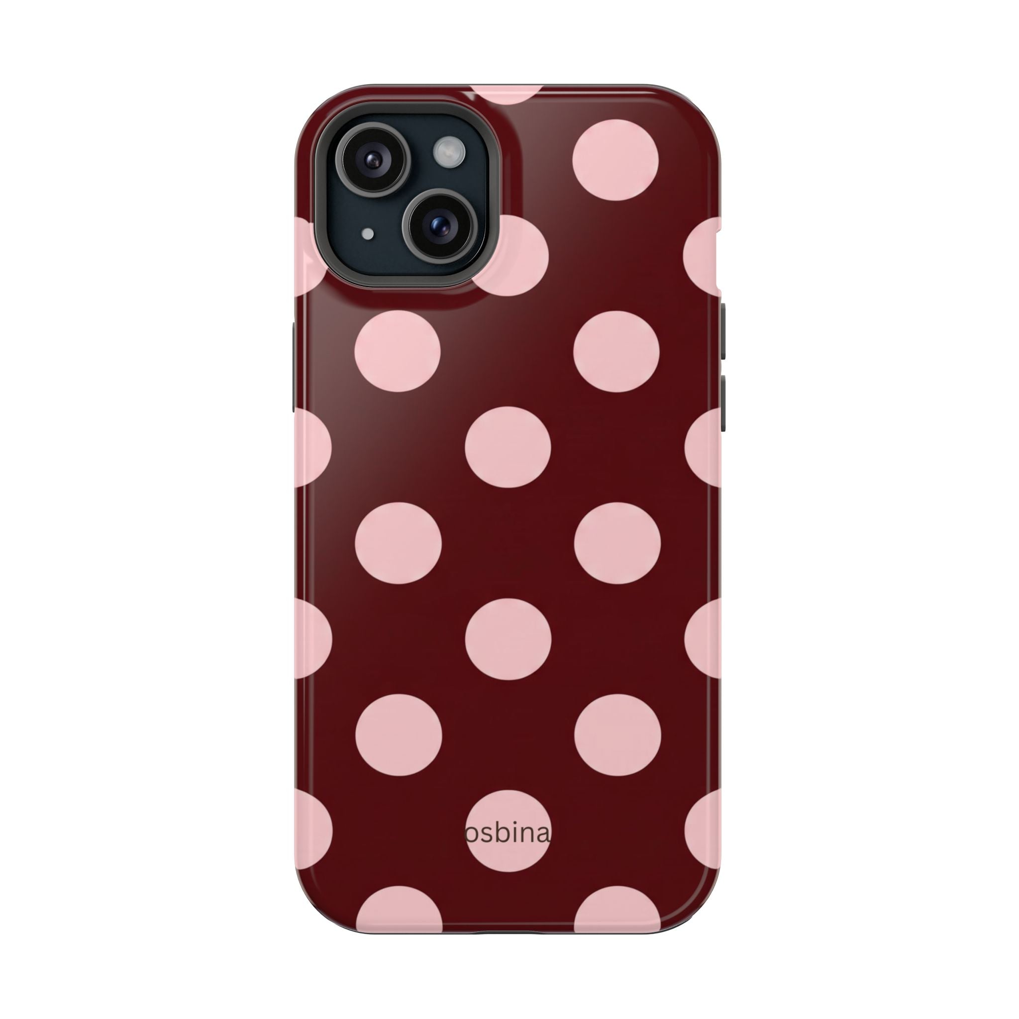 osbina | Oxblood Dot Designer Case