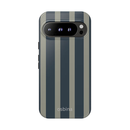 osbina | Grayhaven Navy & Gray Sophisticated Phone Case | Modern Muse Collection