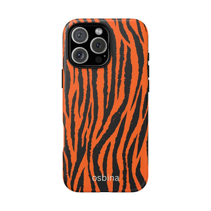 osbina | Tiger, But Make It Chic — The Bengal Stripe Case in Orange + Black | The Season Collective
