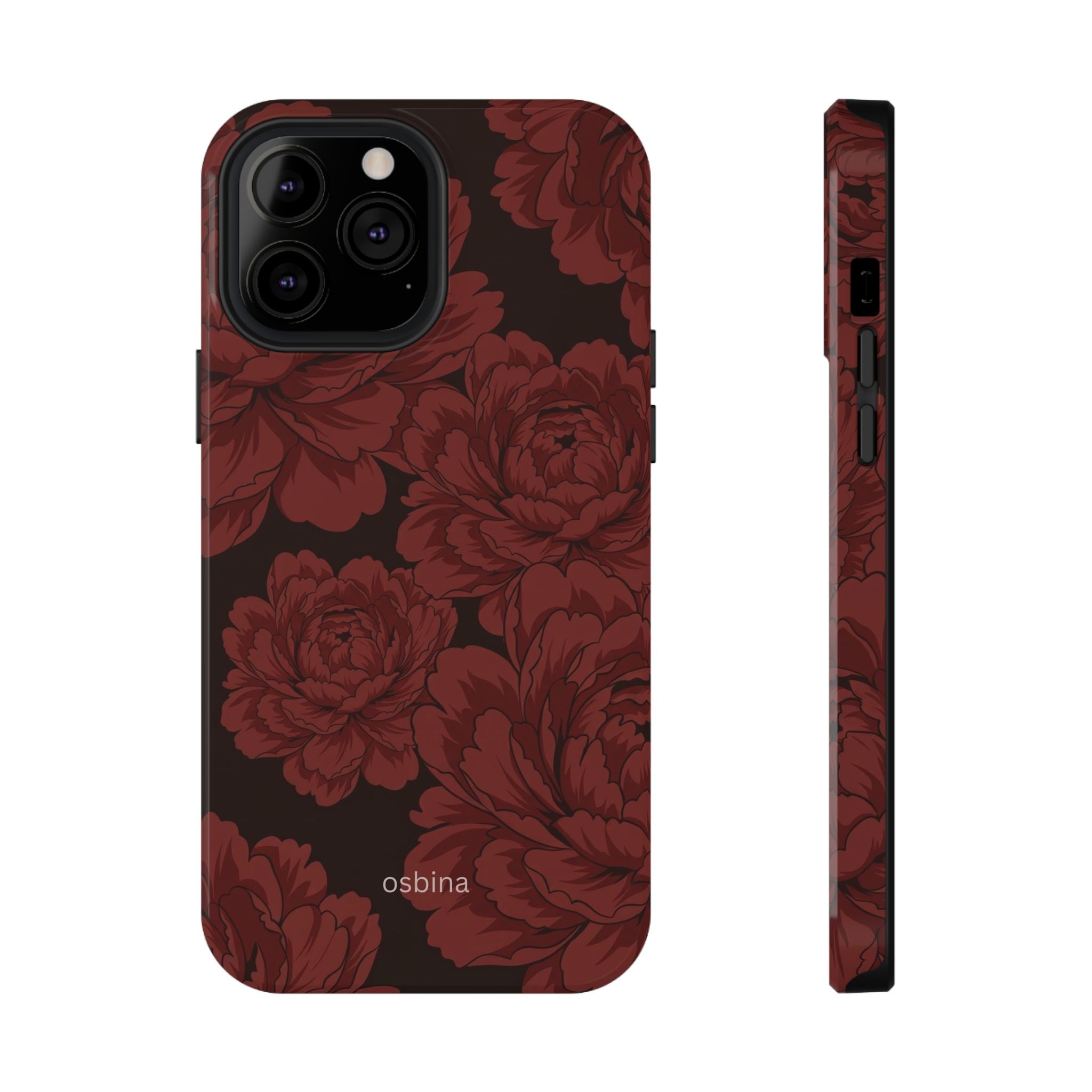 osbina | Oxblood Peony Designer Case