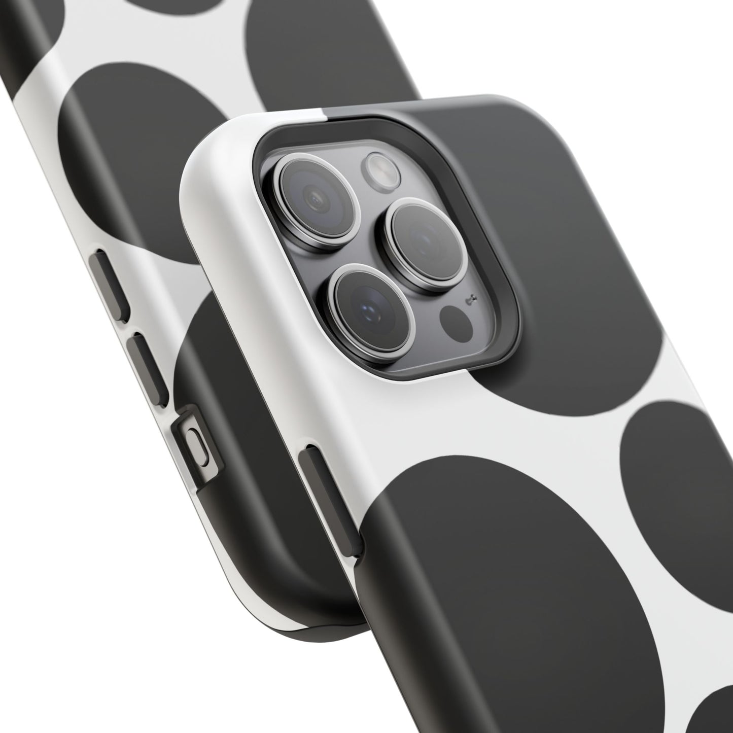 osbina | MagSafe compatible for iPhone | The Noir Bubbles Phone Case | Modern Muse Collection