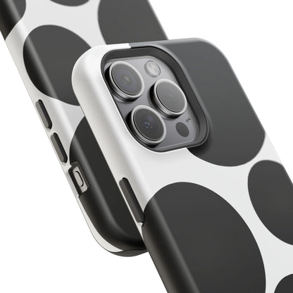 osbina | MagSafe compatible for iPhone | The Noir Bubbles Phone Case | Modern Muse Collection