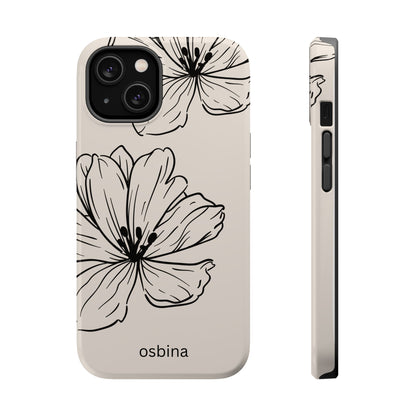 osbina | MagSafe compatible for iPhone | Poppy Whisper Phone Case | Modern Muse Collection