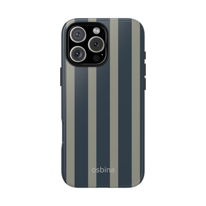 osbina | Grayhaven Navy & Gray Sophisticated Phone Case | Modern Muse Collection
