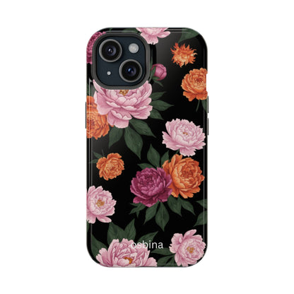 osbina | MagSafe for iPhone | The Peony Noir Designer Case