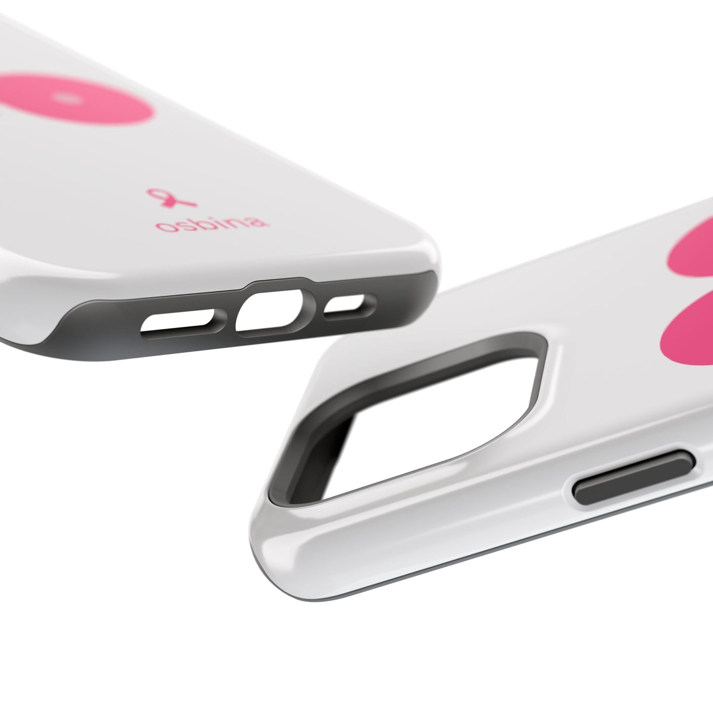 osbina |  MagSafe compatible for iPhone | Limited Edition The Check Your Tatas Case in Light Pink + Soft Pink + Hot Pink | The Pink October Collection | Inspired By