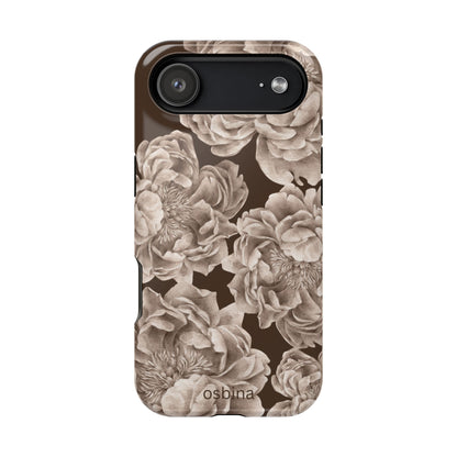 osbina | MagSafe for iPhone | Peony Espresso Designer Case