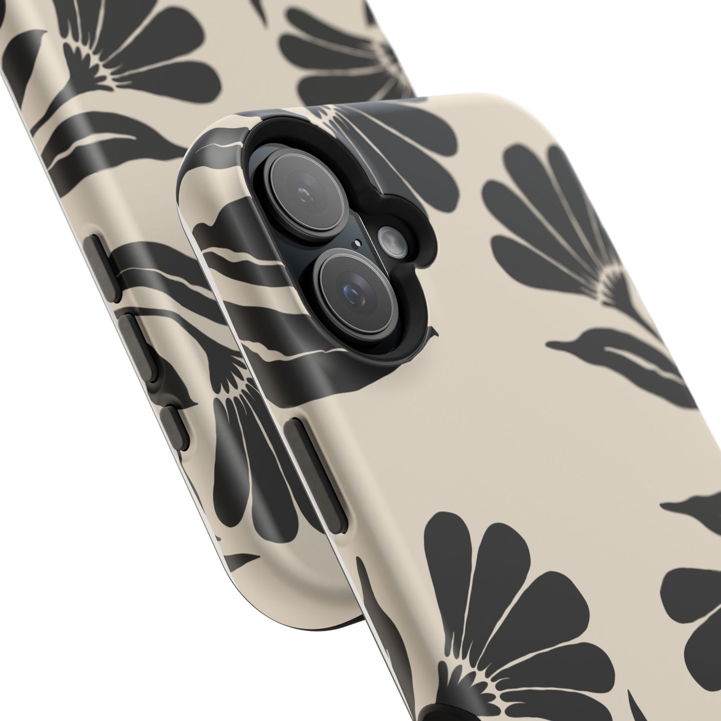 osbina | MagSafe compatible for iPhone | Obsidian Bloom Flower Phone Case | Modern Muse Collection