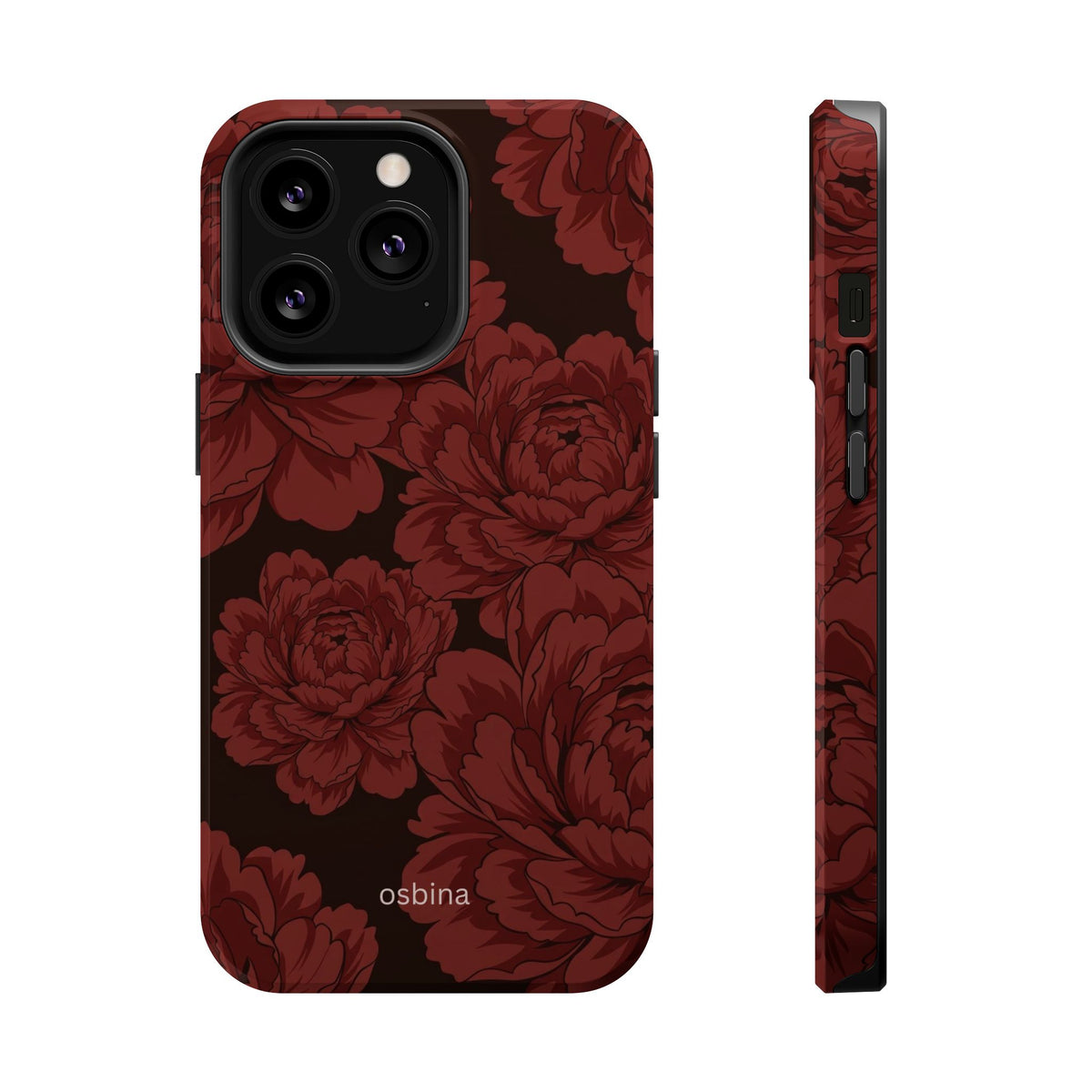 osbina | MagSafe | Oxblood Peony Designer Case