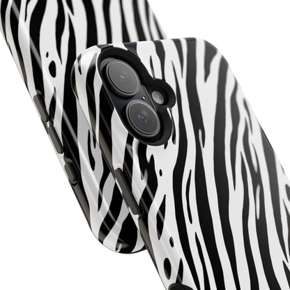 osbina | MagSafe Compatible for iPhone | The Bengal Bold Stripe Case in White + Black | The Season Collective