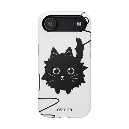 osbina | MagSafe compatible for iPhone | Midnight Couture Cat Phone Case | Season Collective Collection