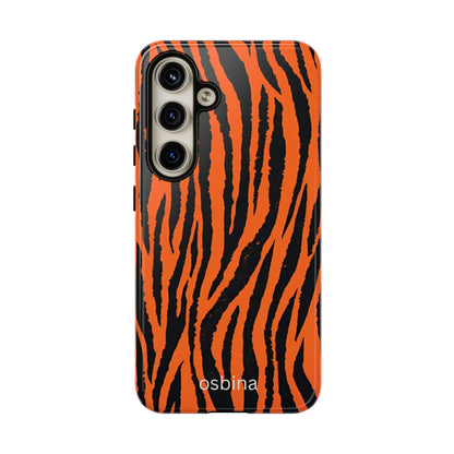 osbina | Tiger, But Make It Chic — The Bengal Stripe Case in Orange + Black | The Season Collective