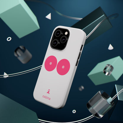 osbina |  MagSafe compatible for iPhone | Limited Edition The Check Your Tatas Case in Light Pink + Soft Pink + Hot Pink | The Pink October Collection | Inspired By