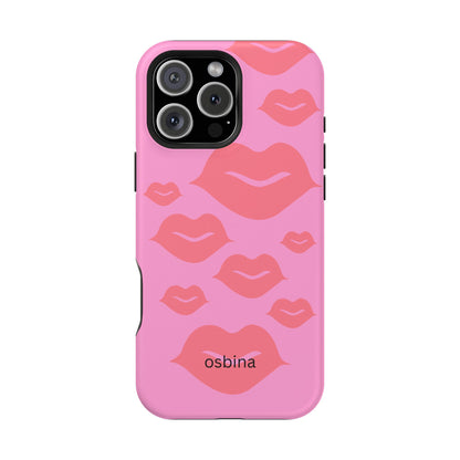 osbina | MagSafe compatible for iPhone | Besos Hot Lips Phone Case | Modern Muse Collection